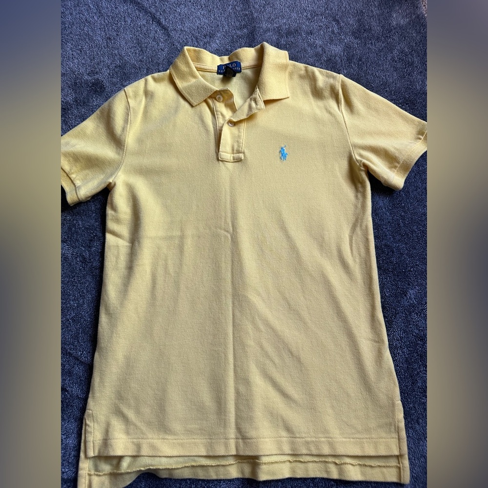 Ralph Lauren Light Yellow Polo with Blue Pony